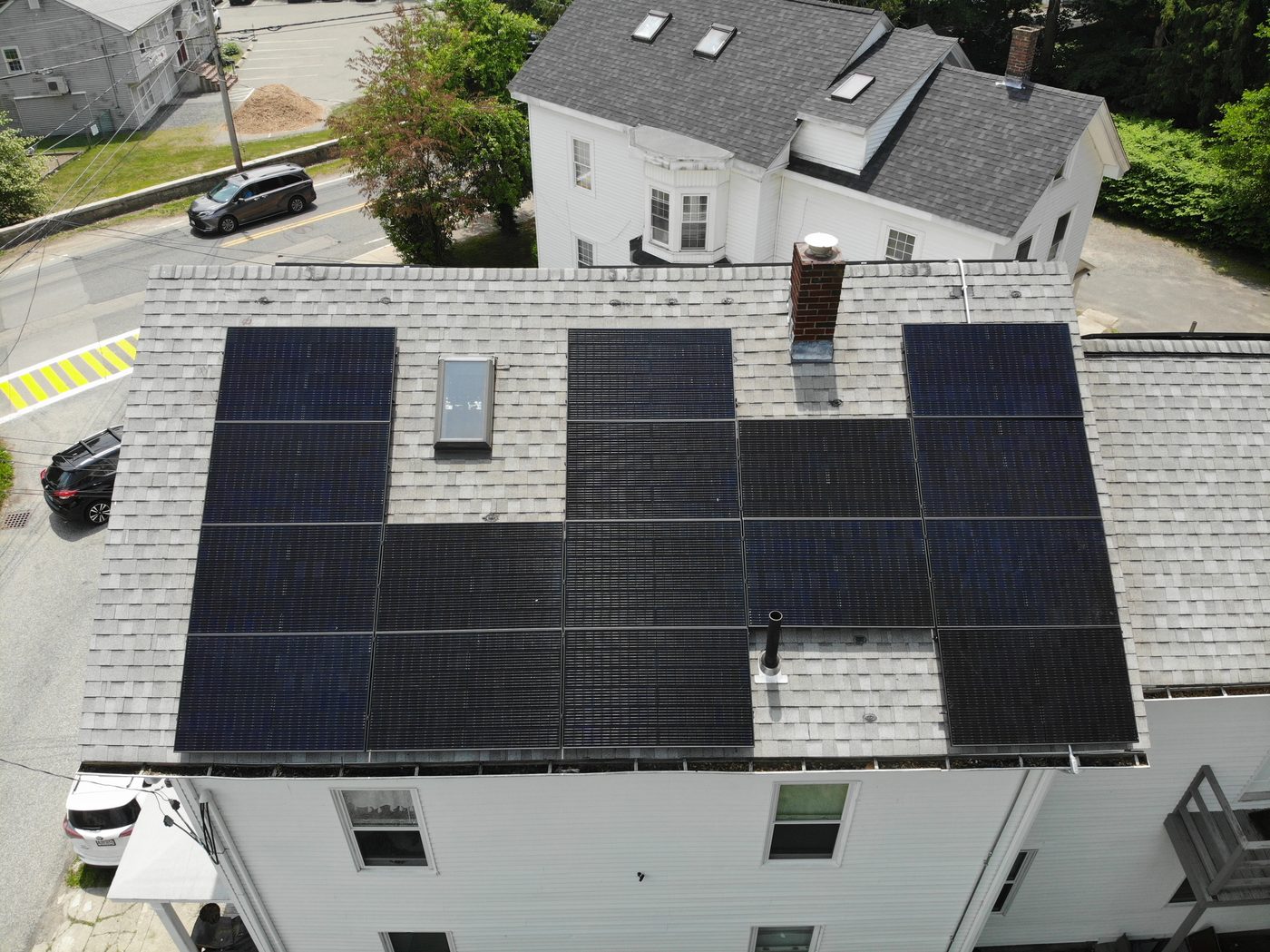 Industrial solar installation in Texas